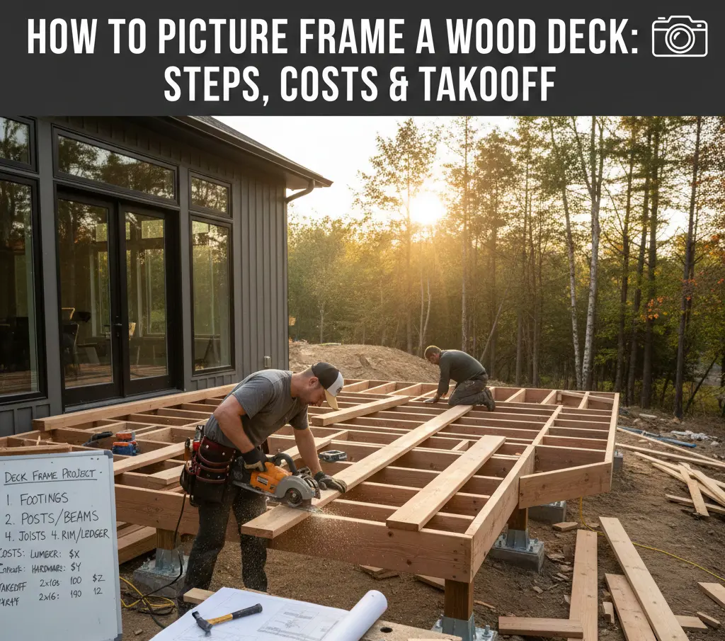 How to Picture Frame a Wood Deck