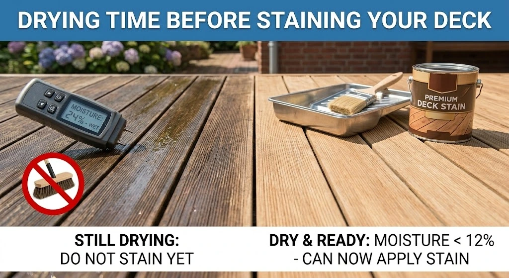 Drying Time Before Staining