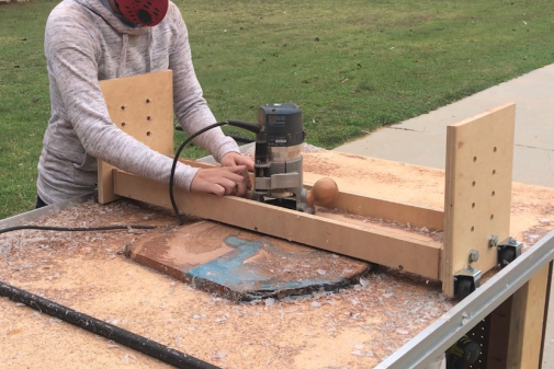 Large-scale wood project takeoff