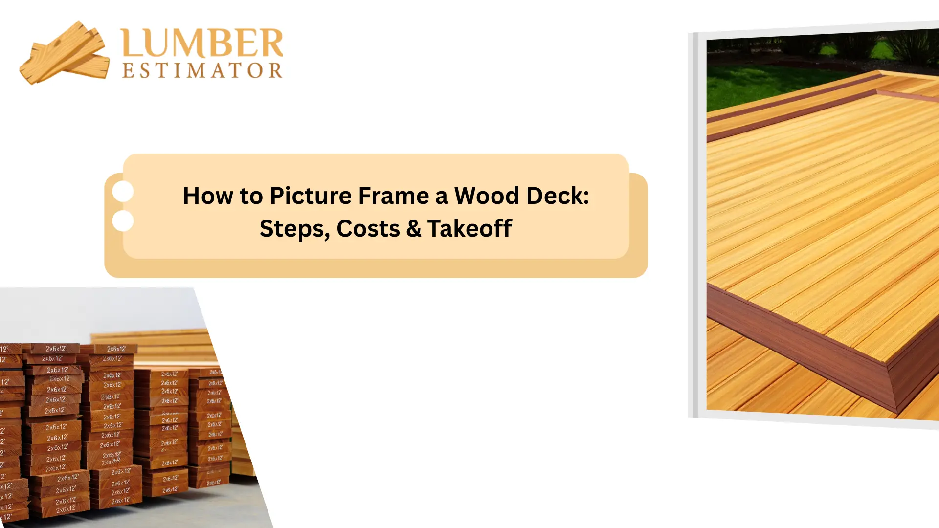 How to Picture Frame a Wood Deck